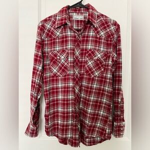 Wrancher M men’s Wrangler flannel Pearl snap button up